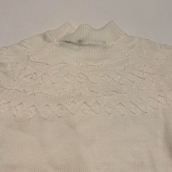 Vintage Karen Scott Cable Knit Sweater Womens Large Made in Hong Kong - Picture 12 of 16